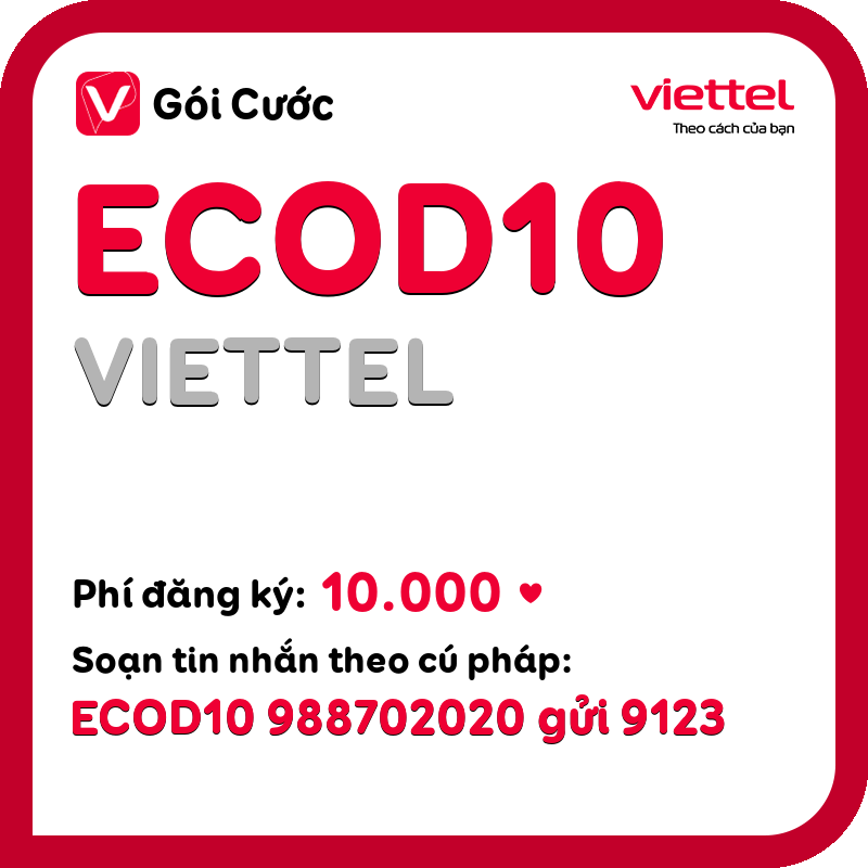Đăng ký gói ecod10 viettel